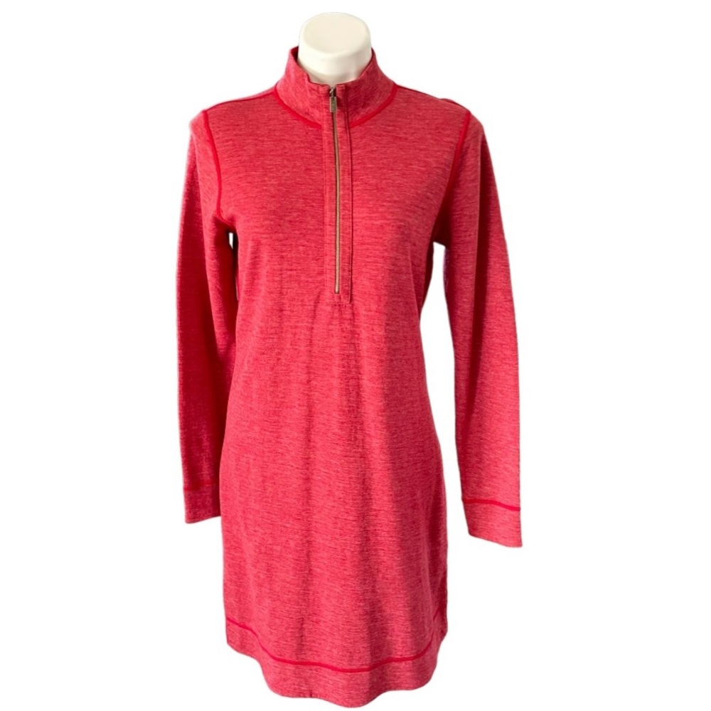 Tommy Bahama Red Reversible Long Sleeve Dress Size M